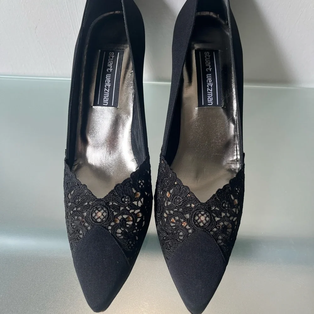 Stuart Weitzman Black Heels with Sophisticated Design